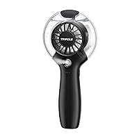 TriPole Handheld Fan Misting Fan 4000mAh Portable Fan with Mist 3 Speed Mini Fan Rechargeable Battery Operated Hand Fan for Kids Boys Girls Women Travel Vacation Outdoor, 8-29H Working, Black