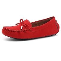 Herstyle Womens Canal Classic Penny Loafers Driving Moccasins Casual Slip-on Boat Shoes Round Toe Bowknot Comfort Walking Flats