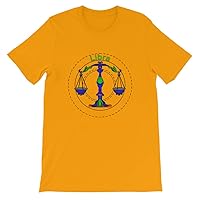 Astrology Apparel Libra Zodiac T-Shirt Gold