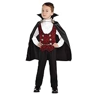 Lingway Toys Kids Vampire of Darkness Costume for Boys Halloween Dress Up Parties with Accessories