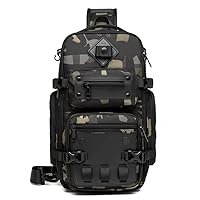 Sling Bag Anti-theft Crossbody Bags, Tactical Sling Backpack Shoulder Bag Water Resistant Large Casual Daypacks