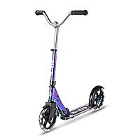 Kickboard - Micro Cruiser LED Neochrome - Two Wheeled, Fold-to-Carry Swiss-Designed Micro Scooter for Kids with Smooth Glide Light-Up Large Wheels for Ages 6+