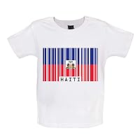 Haiti Barcode Style Flag - Organic Baby/Toddler T-Shirt