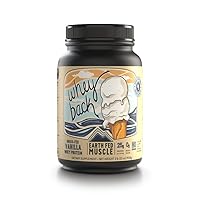 Earth Fed Muscle Whey Back Vanilla Truly Grass Fed Whey 2lb - No Fillers, Flow Agents, or Synthetic Blends, Soy Free, Non GMO and Hormone Free