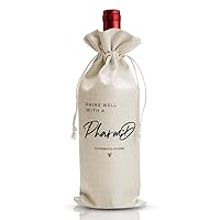 Pharmd Graduation Gift Wine Bag, Med School Graduation Party Gift Decor For Pharmacist Practitioner Phd Pa Her Women, Doctorate Graduation Gift, Pairs Well With A Pharmd