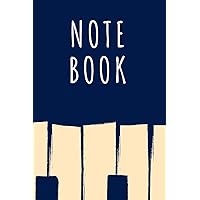 Notebook: Piano Lined Notepad - A5 Small / Medium Size (6