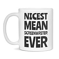 Funny Screenwriter mug, Screenwriter graduation, appreciation, promotion, 11-Ounce White