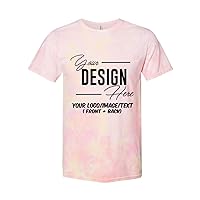 INK STITCH 650DR Unisex Custom Design Your Own Printing Front and Back Tie dye Shirts - Multicolors