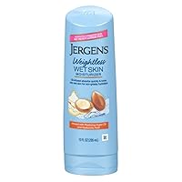 Jergens Wet Skin Moisturizer Argan Oil 10 Ounce (295ml) (3 Pack)
