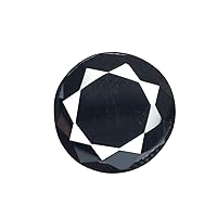 AAA++ Grade Black Moissanite Diamond Egl Certified Round Cut Black Moissanite Diamond Loose Gemstone