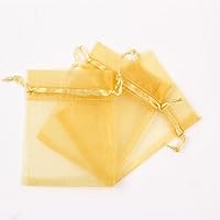 100 Pcs Organza Gift Bag, Organza Bags with Drawstring Great for Mother's Day Wedding Bridal Showers Kids Parties Party Favor Small Jewelry Snack Cookie Popcorn Candy Pouches Soaps-1-9x12cm(4x5in)