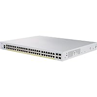 Cisco Business CBS350-48FP-4G Managed Switch, 48 Port GE, Full PoE, 4x1G SFP, Limited Lifetime Protection (CBS350-48FP-4G)