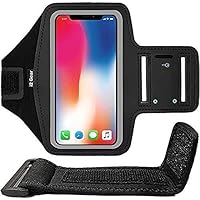 Running Armband for iPhone Xs, X, Samsung Galaxy S10, S10e, S9, S8, S7 and Google Pixel 2,3 with Extender for XL Sized Arms