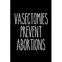 Vasectomies Prevent Abortions: 6x9 Lined Composition Women's Rights Notebook