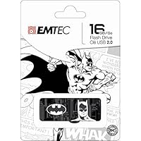 Emtec Black & White 16GB USB 2.0 SuperHero Flash Drive (ECMMD16GM700SP03)(Design may vary - Super Man, Batman, Wonder Women)