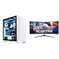 Thermaltake Liquid-Cooled Gaming Desktop with 30-inch Curved Widescreen Gaming Monitor Bundle