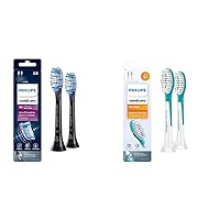 Genuine G3 Premium Gum Care Replacement Toothbrush Heads, 2 Brush Heads, Black & for Kids 7+ Genuine Replacement Toothbrush Heads, 2 Brush Heads