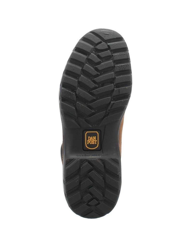 Dan Post Boots Mens Poplar 8 Inch Waterproof Steel Toe Work Safety Shoes Casual - Brown