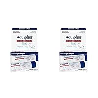 Aquaphor Baby Healing Ointment To-Go Pack - Advanced Therapy for Chapped Cheeks and Diaper Rash -2 Count(Pack of 2)