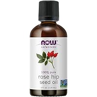 NOW Solutions, Rose Hip Seed Oil, 100% Pure, Nourishing and Renewing, For Facial Care, Vegan, Child Resistant Cap, 4-Ounce
