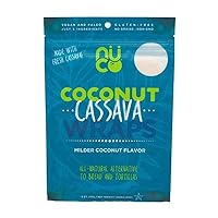 All Natural, SHELF STABLE, Paleo, Gluten Free, Vegan Non-GMO, Raw Veggie NUCO Coconut Cassava Wraps. Crafted with Fresh Cassava, Milder Coconut flavor, Low Carb and Yeast Free 5 Count