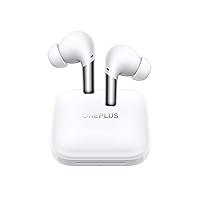 OnePlus Buds Pro True Wireless Earbuds White, Smart Active Noise Cancelling, Wireless Charging Case Included, , Dual Connection, 38 Hour Playtime, Fast Charging, Water Resistant, Glossy White
