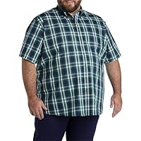 Harbor Bay by DXL Men's Big and Tall Easy-Care Plaid Sport Shirt
