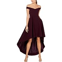 Women's Sweetheart Off-The-Shoulder High Low Gown