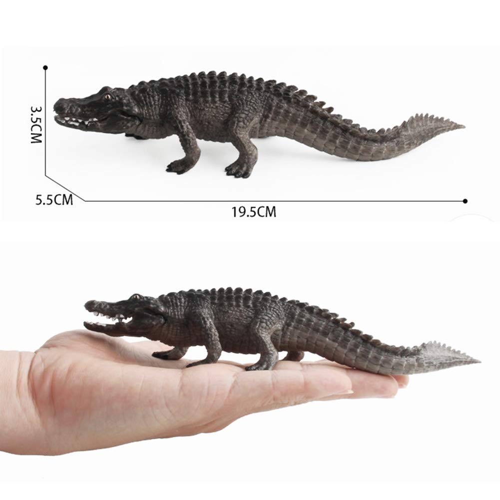 DOYIFUN 2 Pcs Simulated Crocodiles Model Figure Toy, Realistic Alligator Figurines Collection Playset Science Educational Props
