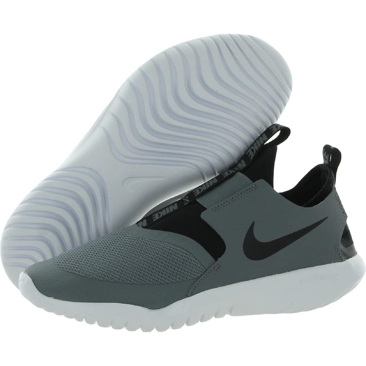 Nike Flex Runner (gs) Big Kids At4662-004 Size 7, Cool Grey/Black-white