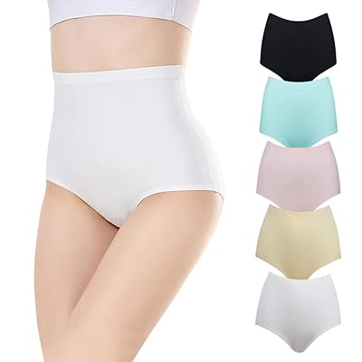 Buy FallSweet No Show High Waist Briefs Underwear for Women Seamless Panties  Multi Pack, Multi6, Large at