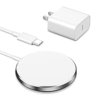 Magnetic Wireless Charger Fast Charging for iPhone, esbeecables 20W PD Fast Charger Block with Long USB-C to Mag-Safe Charger for iPhone 15 Pro Max/15 Pro/15 Plus/14/13/12 Series AirPods 3/2/Pro/Pro 2