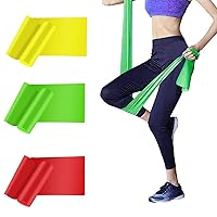Resistance Bands Elastic Exercise Bands 3 Pack Physical Therapy Tension Band Recovery Band Workout Strength Training Bands for Women, Yoga, Arms,Upper Body and Shoulders