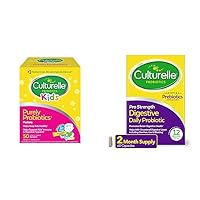 Kids Purely Probiotics Packets Daily Supplement & Pro Strength Daily Probiotic, Digestive Health Capsules