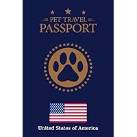 Pet Passport US & Medical Record, for Pet Health and Travel Size 4