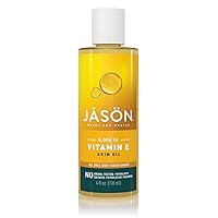 JASON Vitamin E 5,000 IU Moisturizing Body Oil, For Hair, Face, and Body, 4 Fluid Ounces