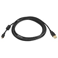 USB 2.0 Type-A to Micro-B 5-Pin Cable - Male to Male, Compatible with Samsung Galaxy , Note , Android, LG , HTC One,Nexus, Tablets and More, 28/28AWG, 10 Feet, Black