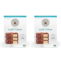 Cake Flour Unbleached and Unenriched, Non-GMO Project Verified, No Preservatives, 2 Pounds (Pack of 2)
