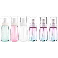 Cosywell Fine Mist Spray Bottle TSA Approved 3.4oz/ 100ml Empty Cosmetic Refillable Travel Containers 2oz 60ml Plastic Hair Spray Bottle Sprayer for Perfume Skincare Makeup Lotion