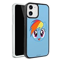 My Little Pony Rainbow Dash Face Protective Slim Fit Hybrid Rubber Bumper Case Fits Apple iPhone 12 Pro and 12