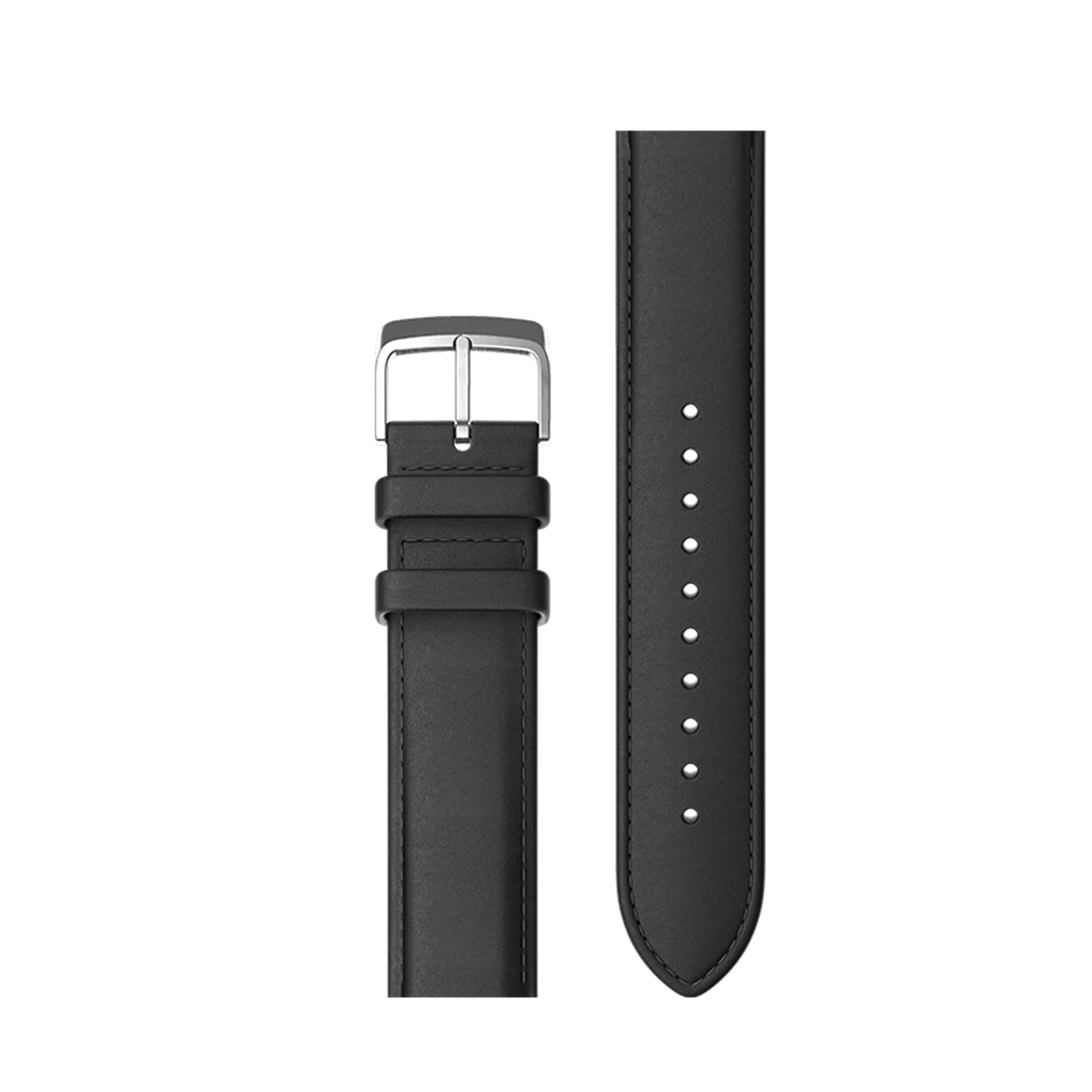 Ticwatch E3 Smart Watch Wear OS by Google for Men Women Plus 20mm Width Black Leather Replacement Watchband, Qualcomm Snapdragon Wear 4100 Platform Health Monitor Fitness Tracker GPS NFC Mic Speaker