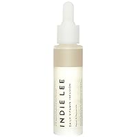 Indie Lee Daily Vitamin Infusion - Balancing Face Oil with Antioxidants, Rosehip Seed Oil + Squalane for Face Hydration - For Sensitive, Dry, Uneven + All Skin Types (30ml)