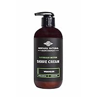 MNSC Wrangler Naturally Better Pump Shave Cream - Smooth, Hypoallergenic, All-Natural, & Handcrafted in USA