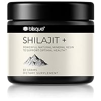 Blisque – Pure Himalayan Shilajit Resin Supplement | Authentic, Natural, and Organic | For Detox, Cleanse, Immune Support, Brain Booster and Energy | Contains Fulvic Acid and Trace Minerals | 60 Grams