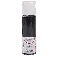 Rayher Embossing Powder 20 ml Bottle 576 Black, Covering Black