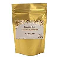 Rhassoul Clay (Ghassoul Clay) 1/2 Lb - Detoxifying and Rejuvenating clay - Moroccan Lava clay - Great for hair - DIY natural facial - Great for making soap - by HalalEveryday