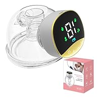Portable Silent Breast Pump 4 Modes & 12 Levels Suction Adjustment Lightweight Cordless Breast Pump Hands Free for Breastmilk