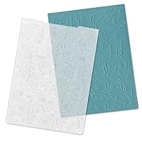 Music Notes Plastic Embossing Folders for Card Making Background Scrapbooking Plastic Template Photo Album Card Paper Handmade DIY Craft Decoration Template Molds