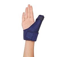 Adjustable Reversible Thumb & Wrist Stabilizer Splint for Thumb Brace for Arthritis or Soft Tissue Injuries, Lightweight and Breathable, Stabilizing , Fits Both Hands -Single,Blue