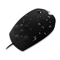 SIIG Wired Computer Waterproof Mouse - USB Mouse - IP68 Waterproof Silicone Mouse for PC or Laptop (JK-US0S11-S1)